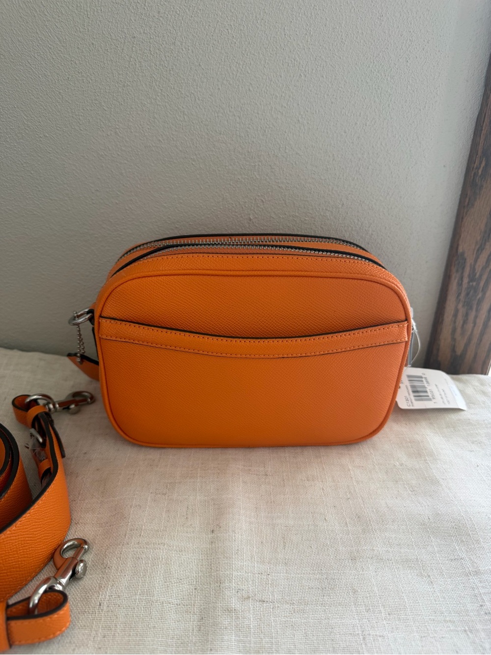 Coach Orange Crossbody Camera Bag with Strap - Picture 9 of 9